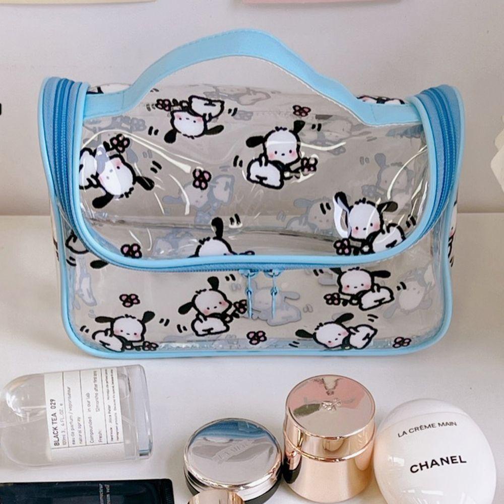 Túi Đựng Mỹ Phẩm Trong Suốt Cỡ Lớn Có Khóa Kéo Chống Thấm Nước Thời Trang Cho Nữ