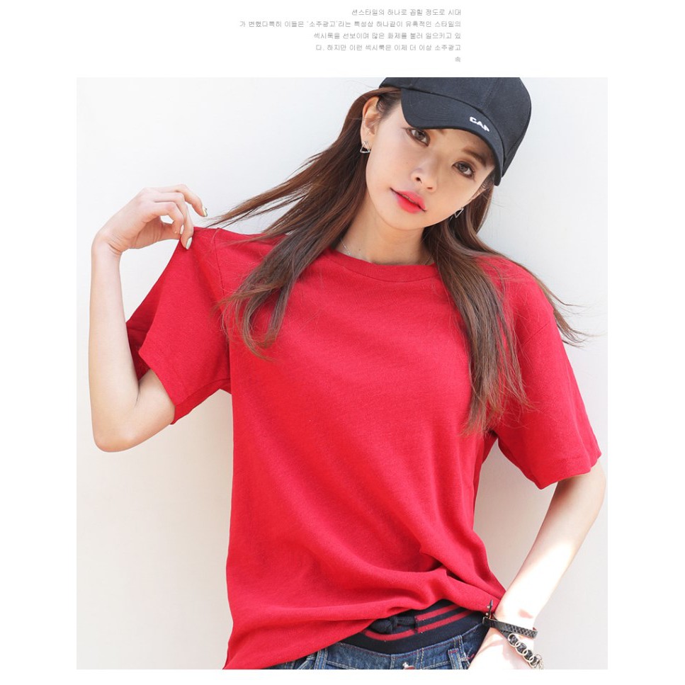 Áo Thun nữ Trơn vải dày mềm mịn thoáng mát Thương Hiệu Yano | BigBuy360 - bigbuy360.vn