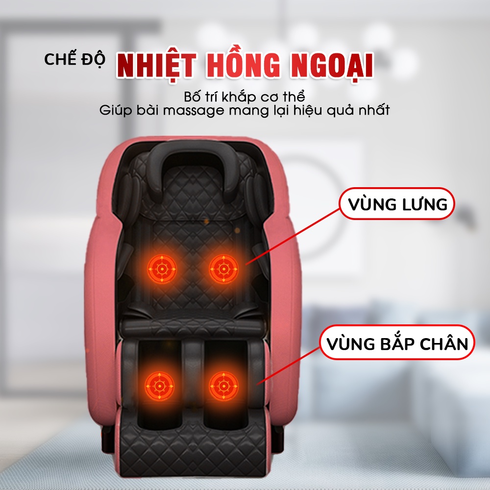 [Mã LT500 giảm 500k đơn 2tr990] Ghế massage trị liệu FUJILA K2 - Chế độ massage toàn thân - Có loa bluetooth nghe nhạc