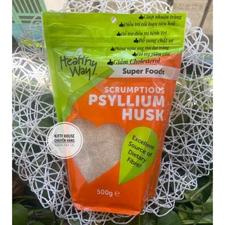 BỘT VỎ MÃ ĐỀ HEALTHY WAY PSYLLIUM HUSK GÓI 500GR
