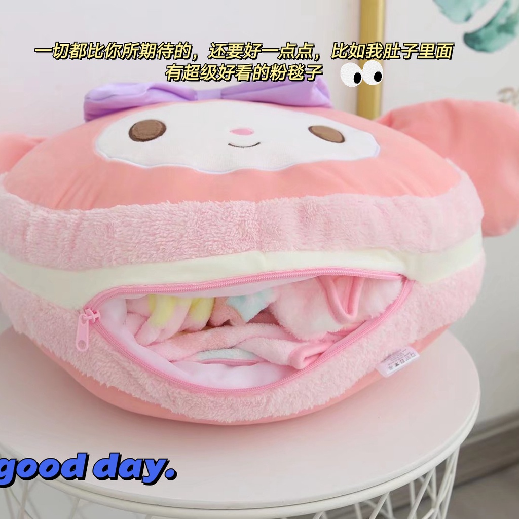 Sanrio 🌺 Gối Tựa Lưng Hình Cinnamoroll Dễ Thương Dành Cho Bé Gái HelloKitty Melody Kuromi Cinnamoroll LittleTwinStars Pochacco PompomPurin BADBADTZ-MARU Tuxedo Sam Kero Kero Keroppi