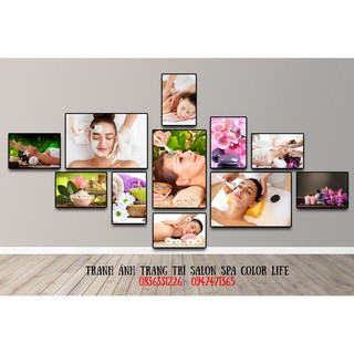 Tranh spa dán tường trang trí decor spa đẹp kèm phụ kiện trang trí phòng spa salon- nail - thẩm mỹ viện-CEO1 - MOKOSA