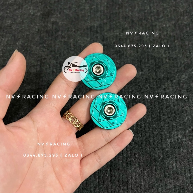 Bộ gù tay lái K17 nhôm màu Xanh Lục Bảo gắn nhiều dòng xe