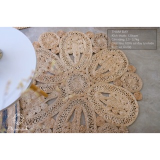 [NHẬP KHẨU ẤN ĐỘ] Thảm đay bền chắc hình cánh hoa mẫu mới 2019