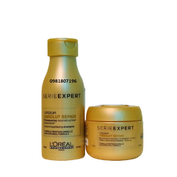 [Size nhỏ, nhiều lựa chọn] Cặp dầu gội 100ml, hấp dầu 75ml Loreal Vitamino Color A-OX chăm sóc và giữ màu tóc nhuộm