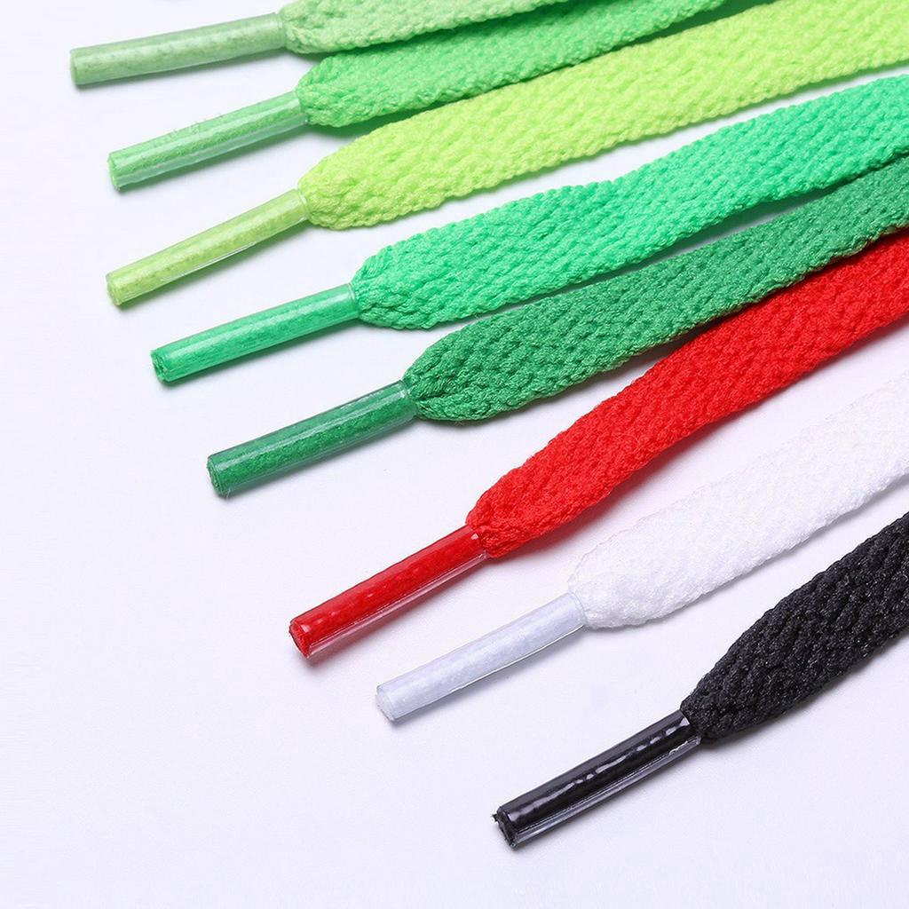 1pcs Flat Polyester Shoelace Color Bootace Sports Shoe Sneaker Shoe Lace