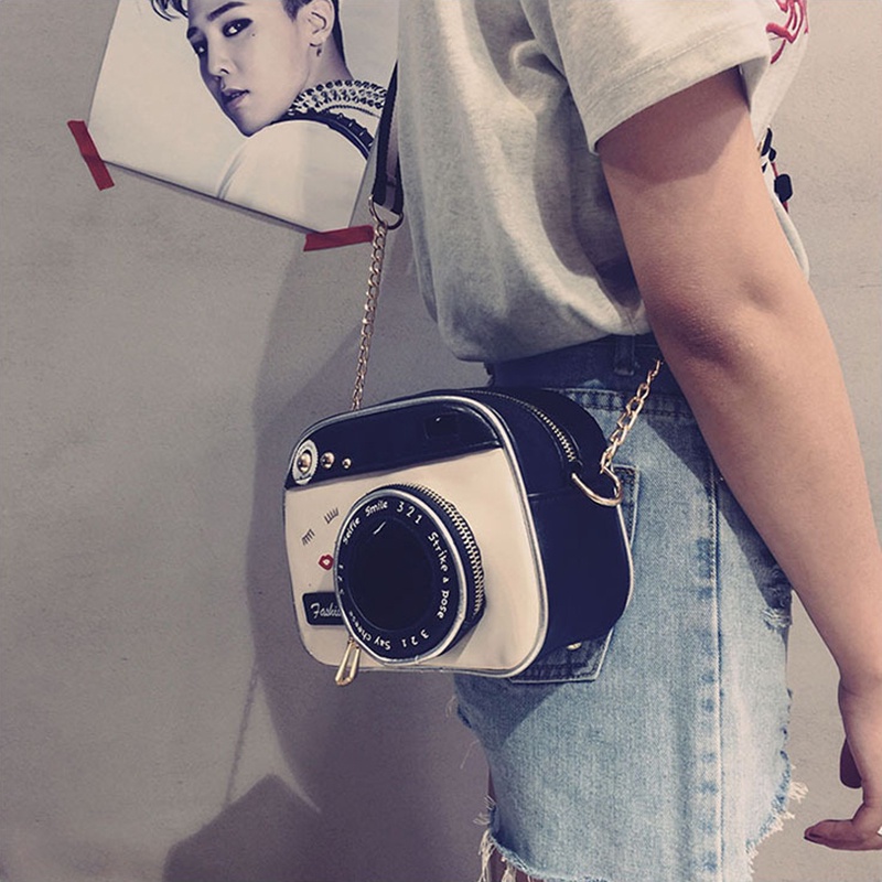 Túi đeo chéo IELGY hình máy ảnh thời trang phong cách retro độc đáo