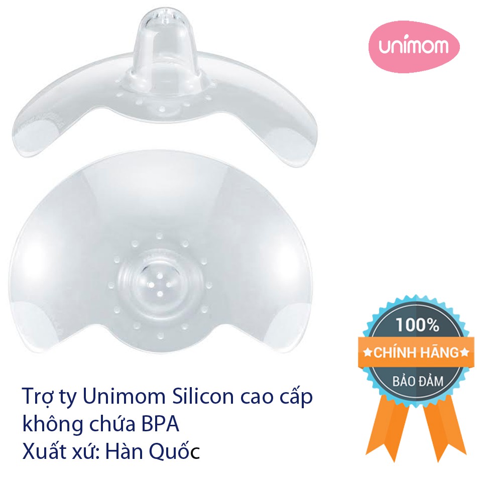 Trợ ty Mẹ Unimom Hàn Quốc chính hãng 100% Silicon không chứa BPA (UM870480 - Size L và UM870459 size M)