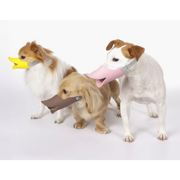 HOT Rọ mõm chó hình mỏ vịt Amazon Hot - Silicone Duckbill Cover Pet Dog Mặt nạ Che Miệng chó Chống cắn Best Seller