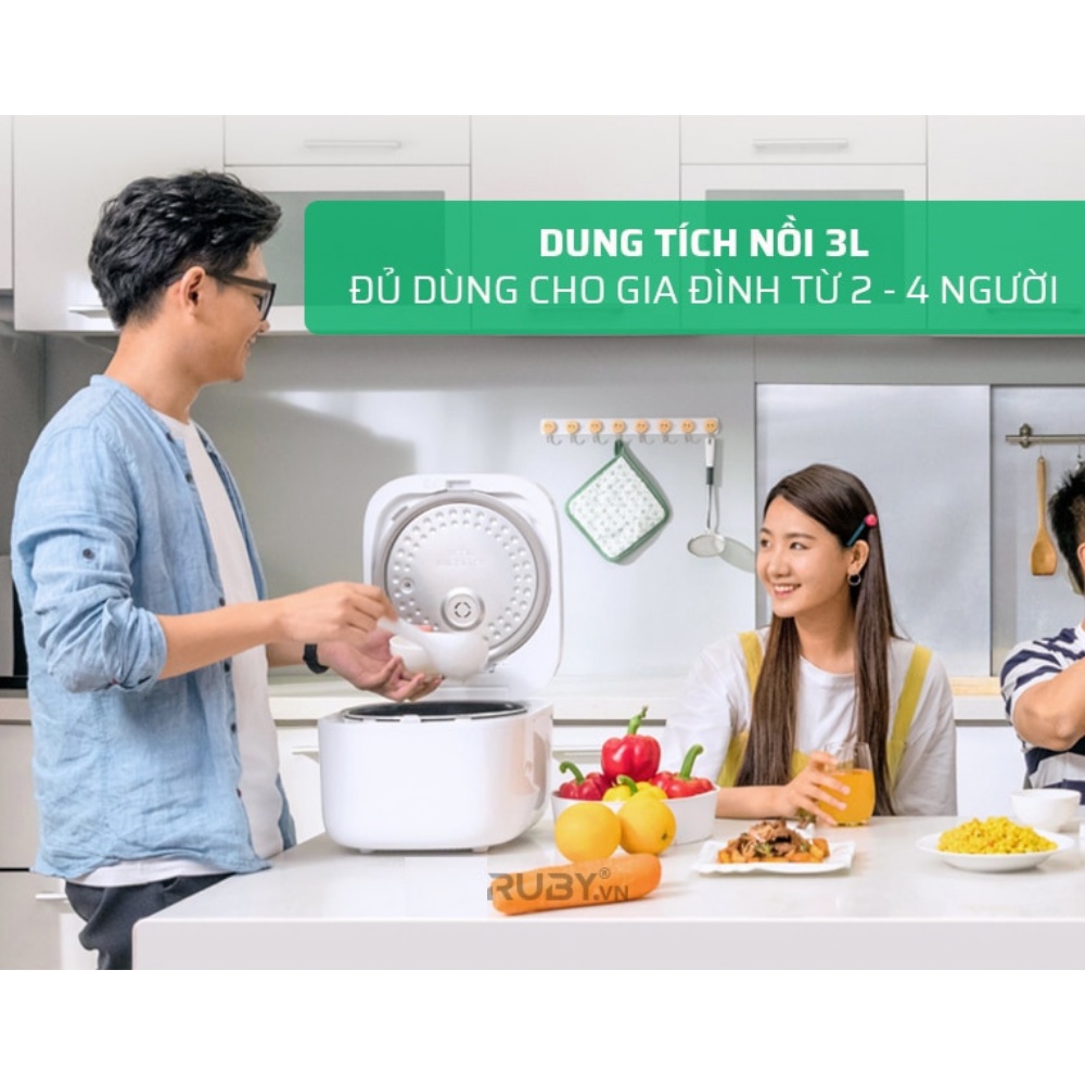 Nồi cơm điện Xiaomi Mijia C1 chính hãng 3L/4L, công nghệ phân phối dòng nhiệt giúp cơm ngon hơn