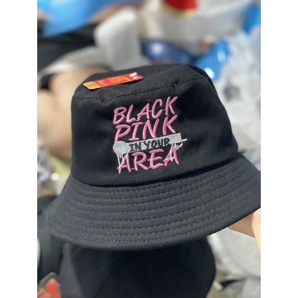 Mũ Tai Bèo BLACK PINK CHỮ HỒNG NHÓM NHẠC HÀN