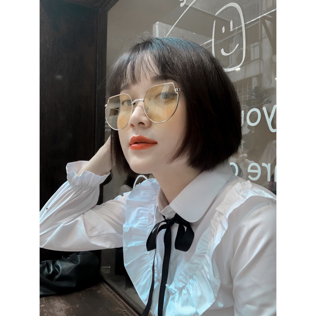 Áo sơ mi bèo dài tay cổ Đức vải thô ướt Goo Studio không nhăn thoáng mát | BigBuy360 - bigbuy360.vn