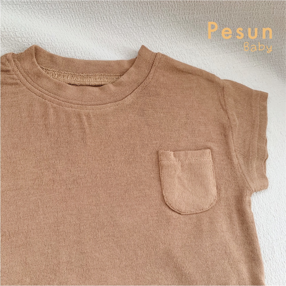 Áo thun ngắn tay cho bé trai 0-3 tuổi phong cách Hàn Quốc đơn giản thoải mái