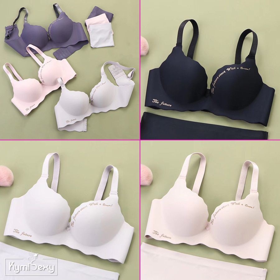 Áo ngực su viền chữ