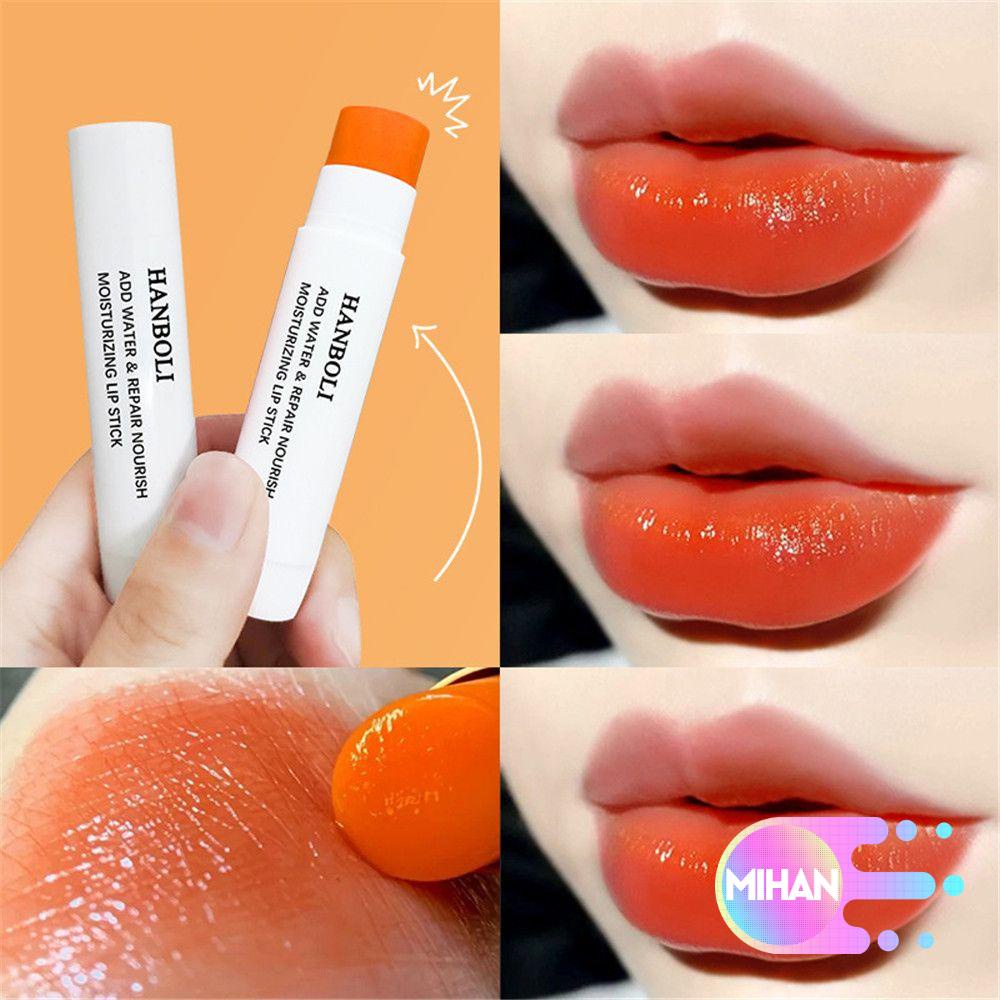 [Hàng mới về] Son dưỡng môi MIHAN1 dưỡng ẩm chống thấm nước và mồ hôi thay đổi màu sắc độc đáo