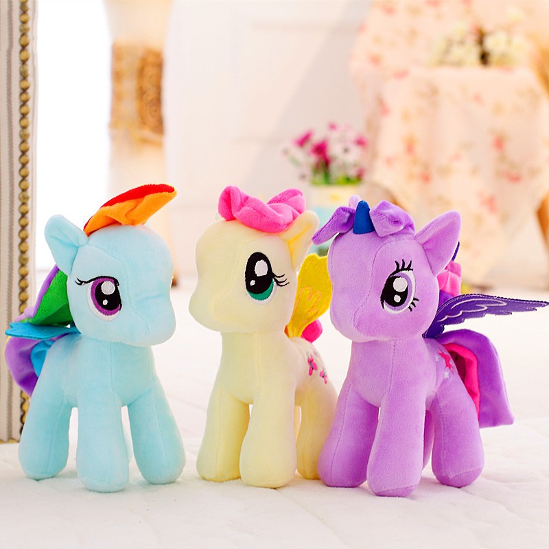 Gấu bông đồ chơi hình kỳ lân Pony bằng cotton mềm cho trẻ em