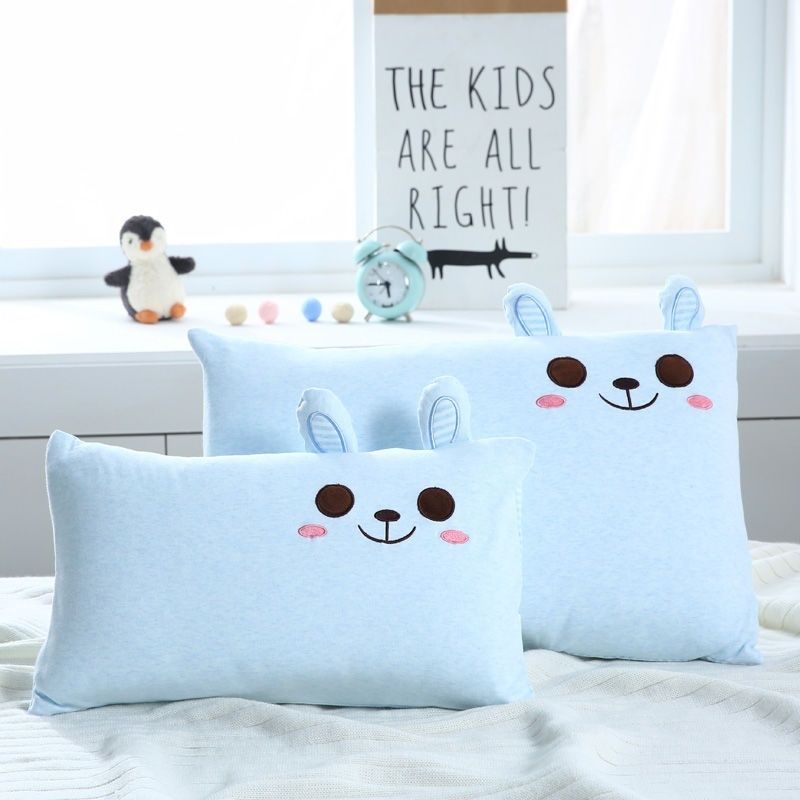 Gối trẻ em bông đầy đủ có vỏ gối và lõi 1-3-12 tuổi toàn bộ hoạt hình bé cổ