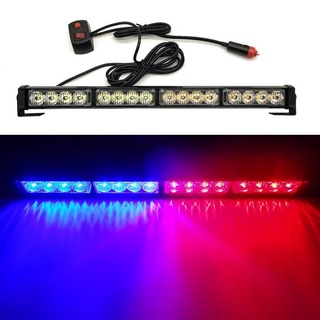 Đèn chớp Police nháy xanh đỏ 12V 16 LED gắn xe ô tô