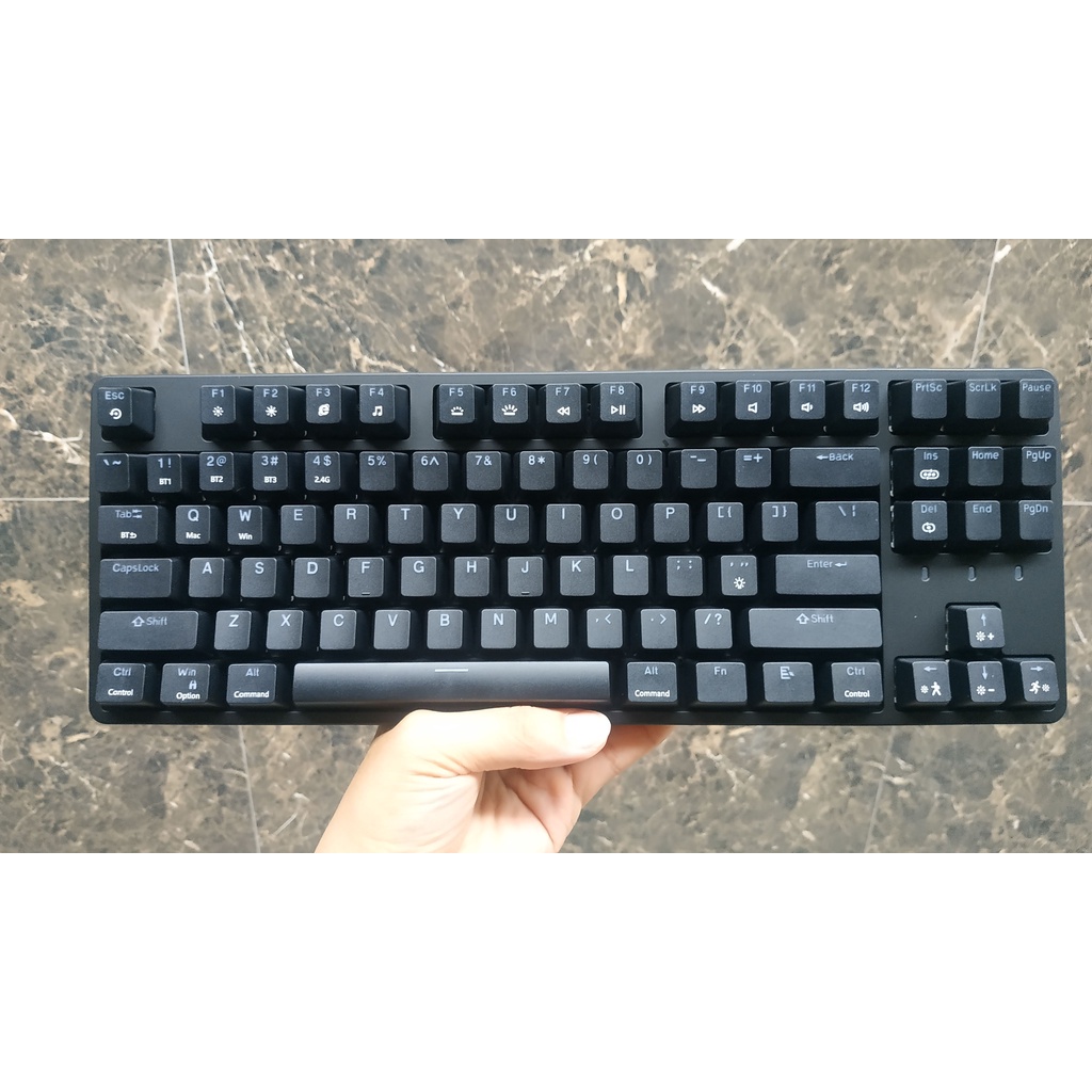 SIEU KHUYẾN MẠI Phím cơ không dây E-DRA EK387W/ EK3187W RGB Bluetooth/ Wireless/ Type-C - Hàng chính hãng