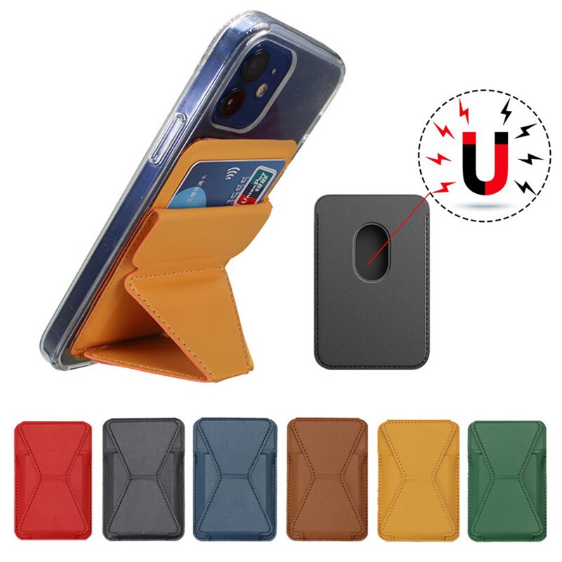 Ví đựng thẻ có nam châm gắn ốp điện thoại thích hợp cho Iphone 12 Pro Max Mini 12pro