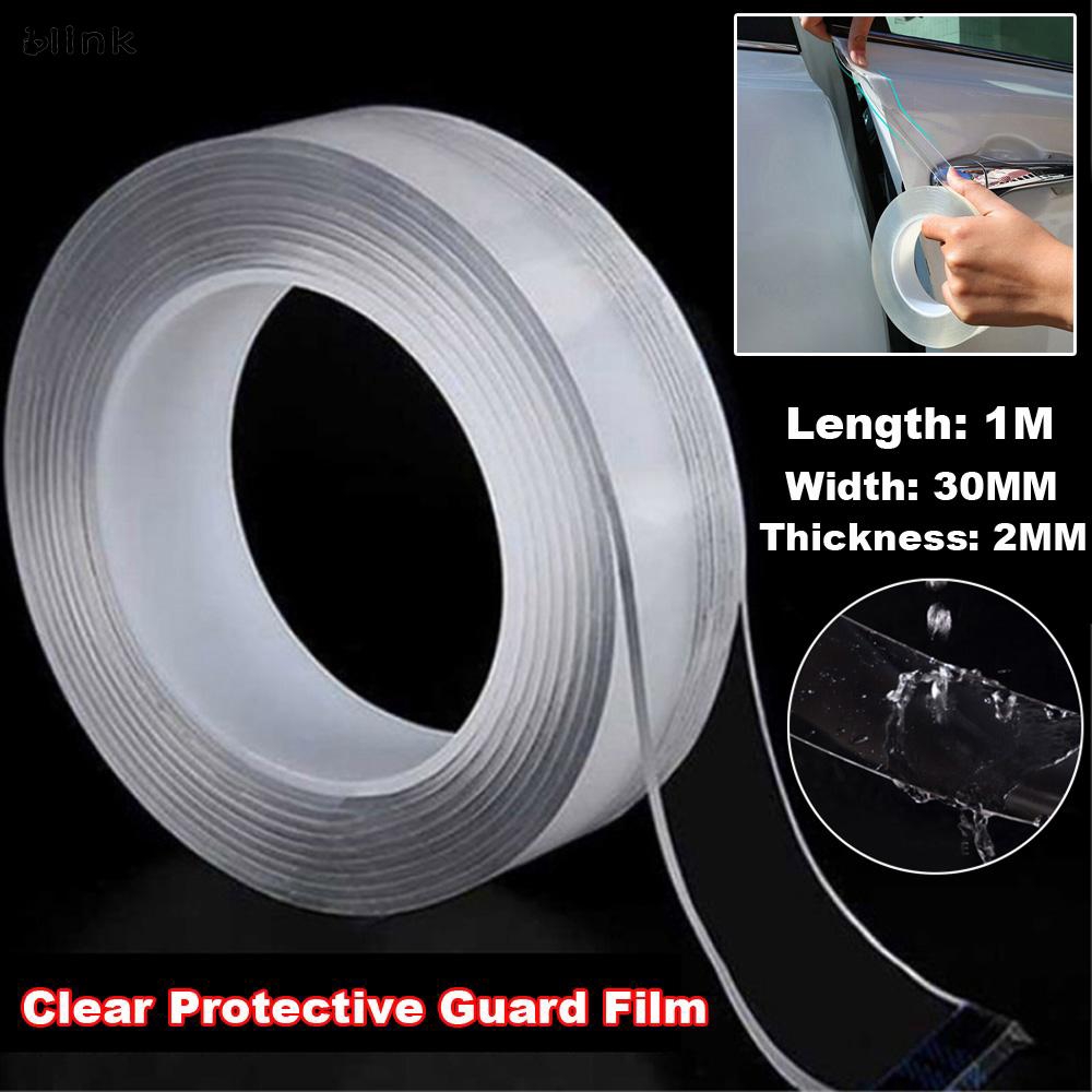Cuộn băng keo dán bảo vệ chống trầy xước acrylic trong suốt 3cm x 2mm x 1m tiện lợi