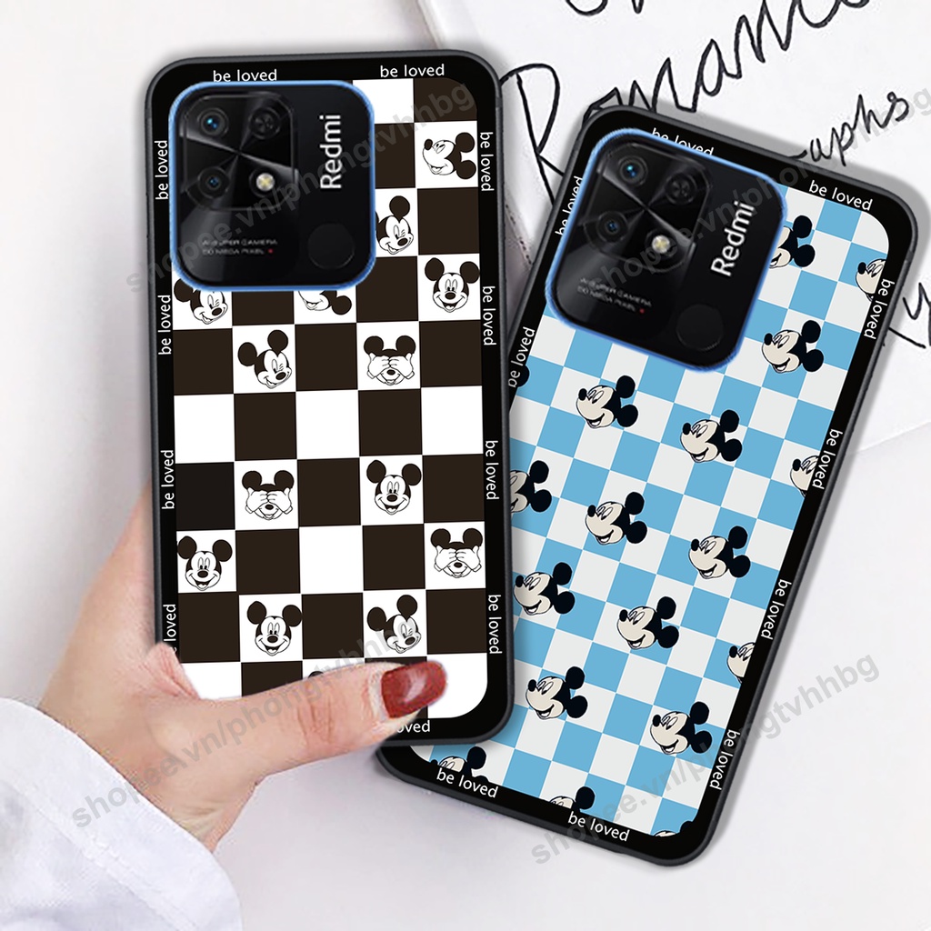 Ốp lưng Xiaomi Redmi 9C / Redmi 10c in mẫu TRÁI TIM caro, chuột mikey thể thao cực đẹp cute cực bền bỉ