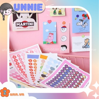 Sticker bảng chữ số, sticker gấu kawaii làm Bullet Journal (1 tấm)
