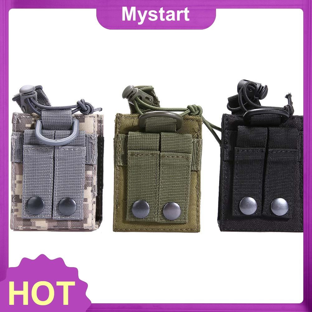 Outdoor Molle Nylon Radio Walkie Talkie Holder Storage Bag Magazine Pouch Pocket