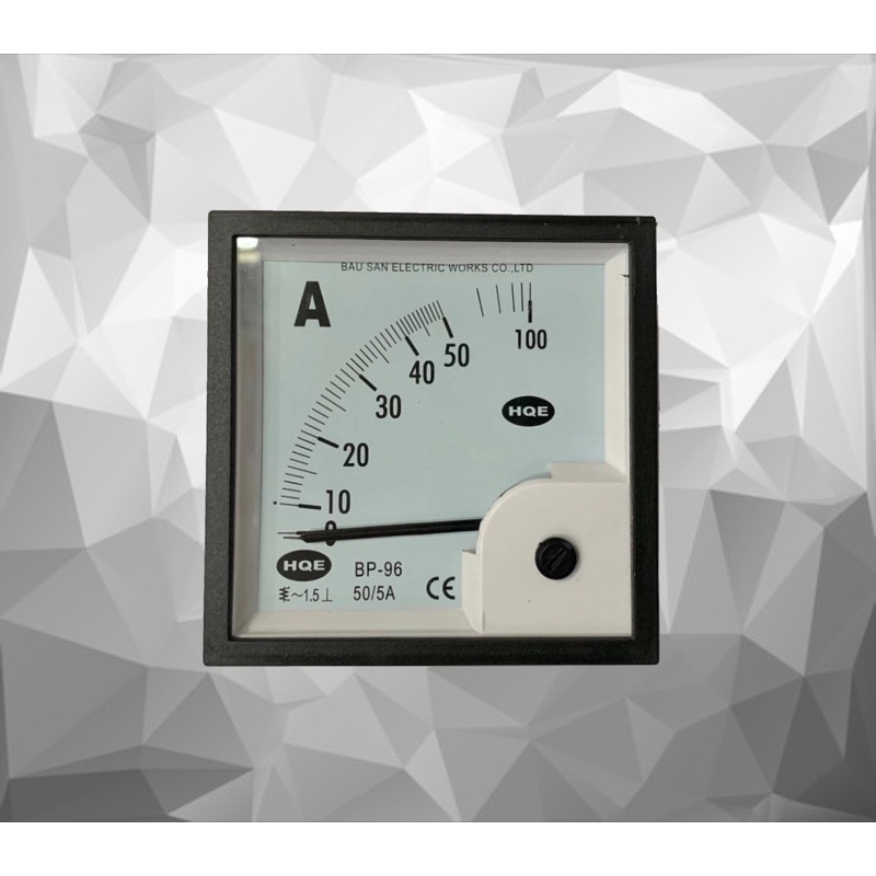 Đồng hồ đo Ampe 50/5A 96x96