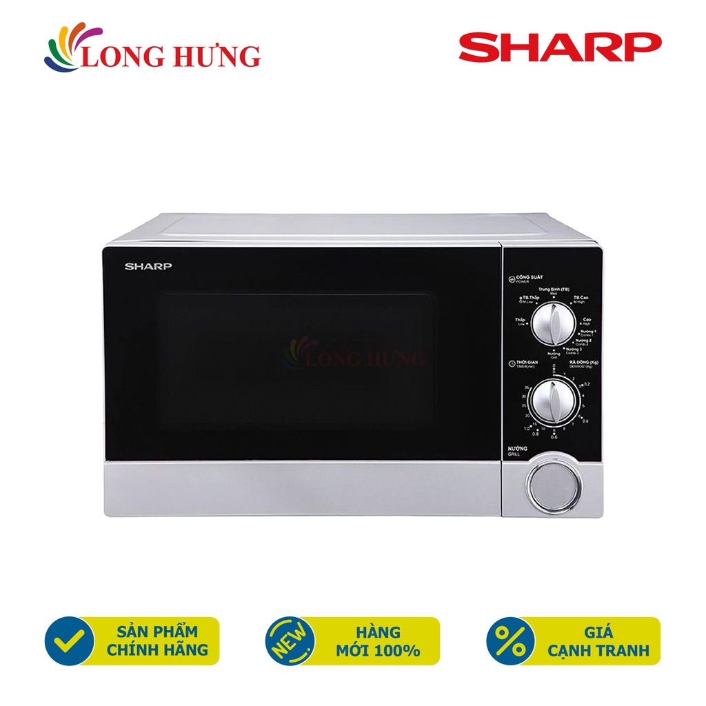 Lò vi sóng Sharp 23 lít R-G302VN-S - Hàng chính hãng