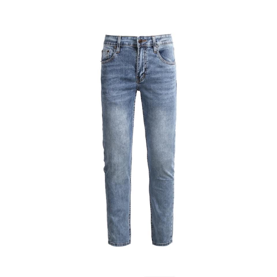 Quần Jeans BLOOK form slimfit ống đứng , không rách co giãn mã 80601