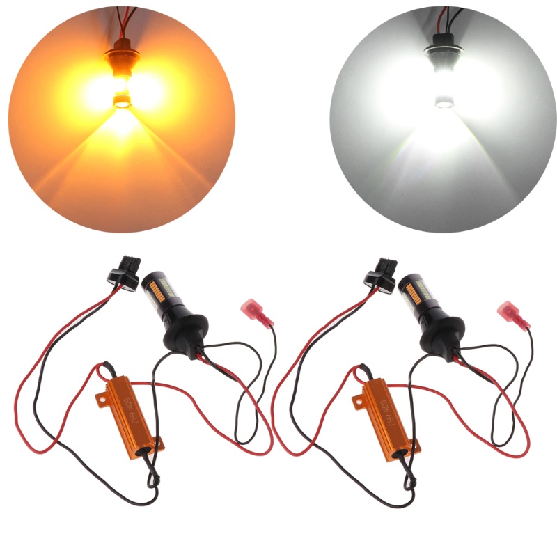 Set 2 Đèn Xi Nhan 7440 3014 66LED Dành Cho Xe Mô Tô