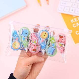 Set 6 Bút Xóa Dạng Kéo Họa Tiết Hoạt Hình Dễ Thương