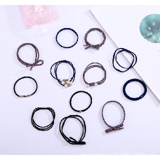 Sét 12 dây buộc tóc đẹp có chọn mầu (HD33 túi opp)