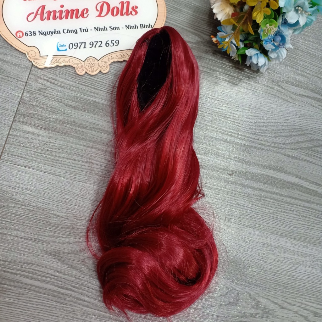 Tóc Giả Đội Đầu Cho Dòng Búp Bê BJD 1/3 vòng đầu 22-24cm