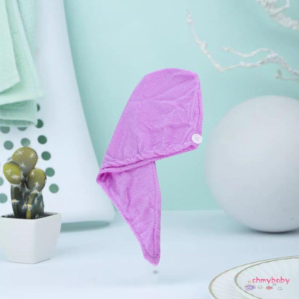 1 cái Microfibre Sau Khi Tắm Khăn Choàng Tóc Mũ Mũ Khăn Xếp Màu Ngẫu Nhiên [8/5]