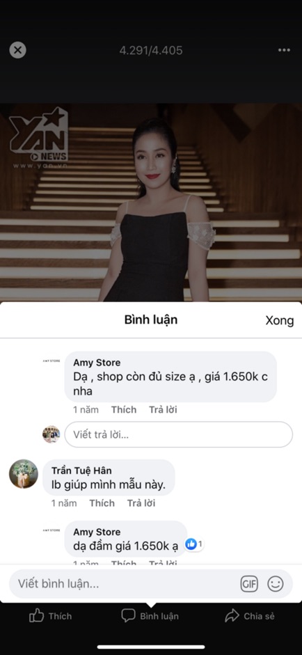 Đầm Amy Store thanh lý