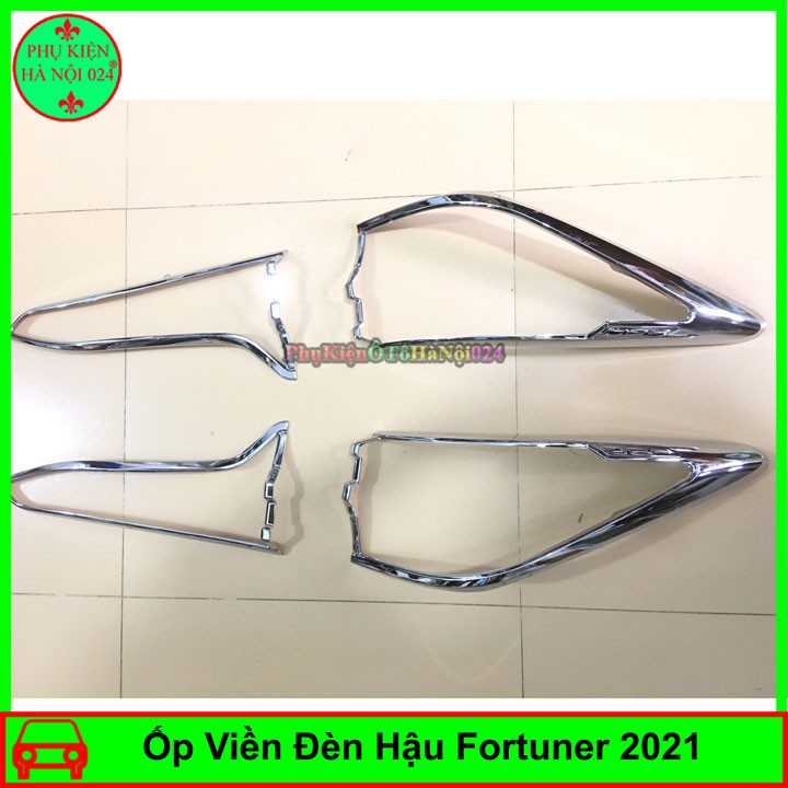 Ốp Viền Đèn Pha, Hậu Mạ Crom Cho Xe Fortuner 2021