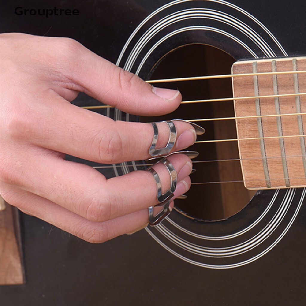 Bộ 3 Miếng Gảy Đàn Guitar Bằng Thép Không Gỉ