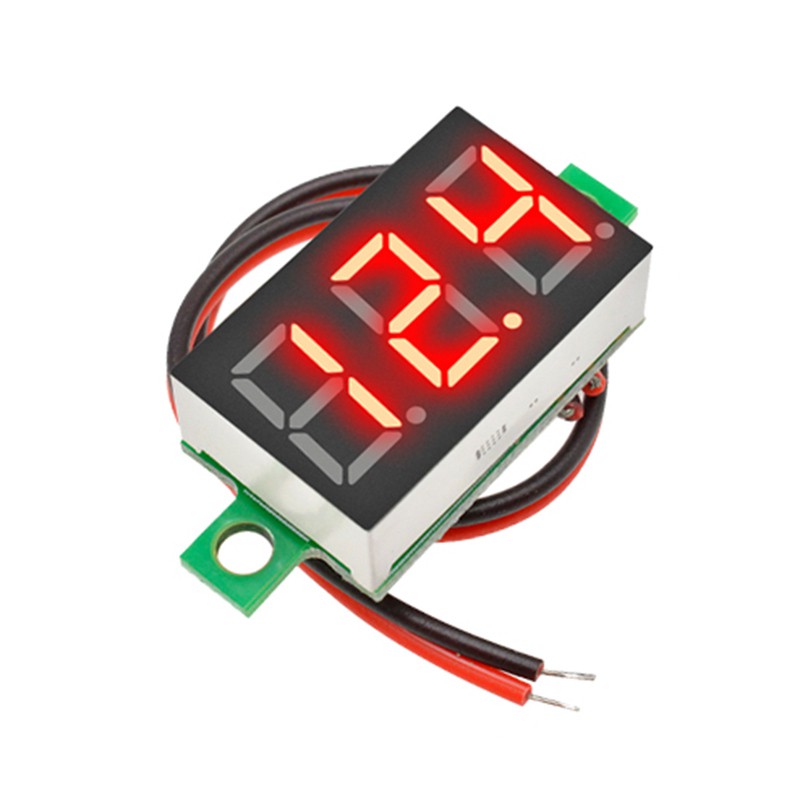 Vôn Kế Điện Tử Mini 2 Dây 0.36 inch DC 4.7-22V 12V 24V