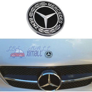 Logo 3D ABS 57mm Gắn Mui Xe Hơi Mercedes Benz W124 W140 W163 W202 W203 W204 W210 W211 W212