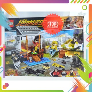 Lego PUBG Trận Chiến Cuối Cùng QS08-67051 Lắp Ráp Trại Quân Đội ( 201 Mảnh )-Hàng có sẵn