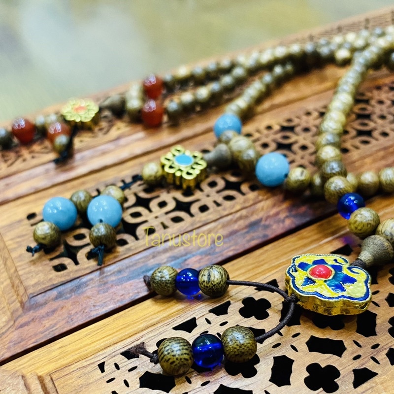 VÒNG TRẦM TỐC VN 108 HẠT MIX KHOÁ TRƯỜNG THỌ- KHOÁ VÔ TẬN- TANUSTORE