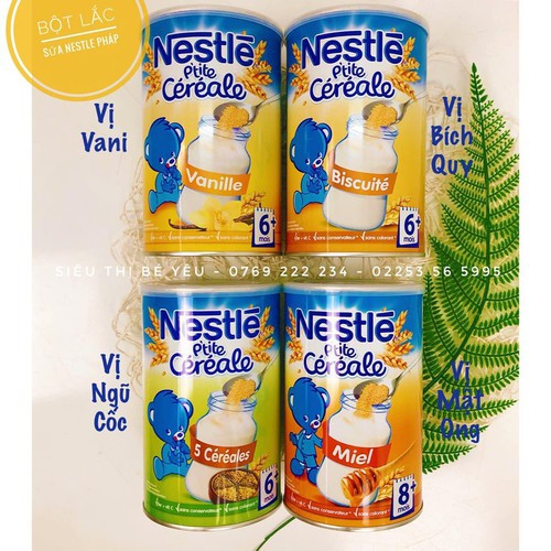 Bột lắc pha sữa Nestle Pháp hộp 400G cho bé từ 6 tháng (date 2021)