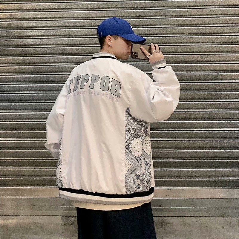 Áo Khoác Bóng Chày Thêu Chữ Thời Trang Cho Nam