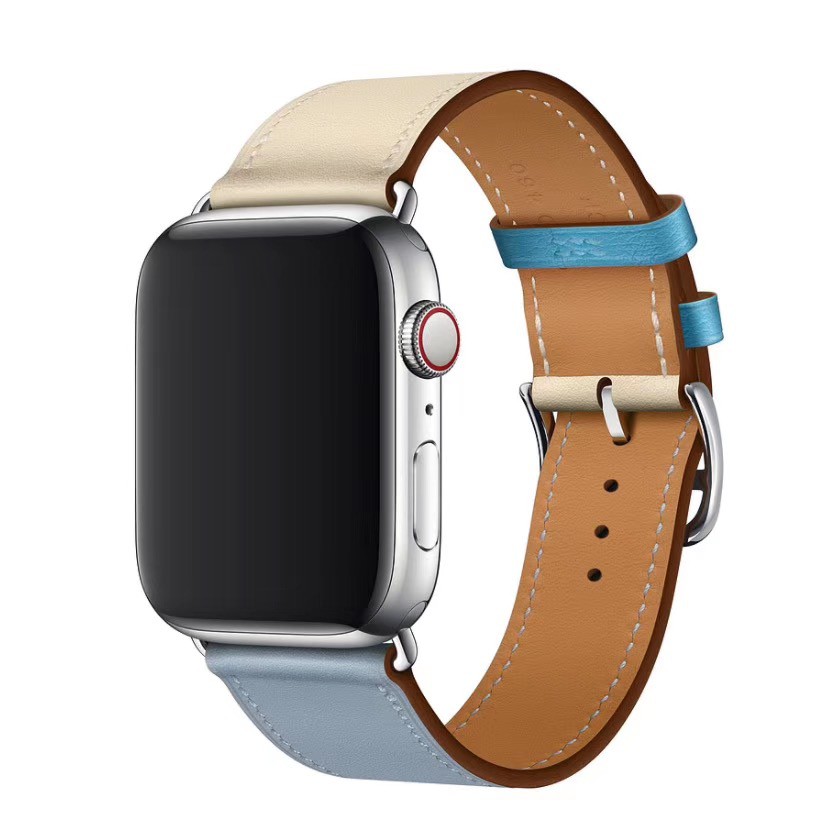 Dây đeo đồng hồ thông minh bằng da dành cho for Apple Watch Ultla Series 1 2 3 4 5 SE 6 7 8 38/40mm 42/44mm 41/45mm/49mm