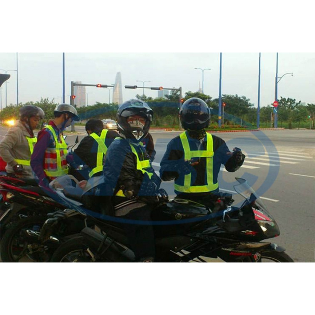 COMBO 10 áo dây phản quang phượt- hình thật, hàng sẵn