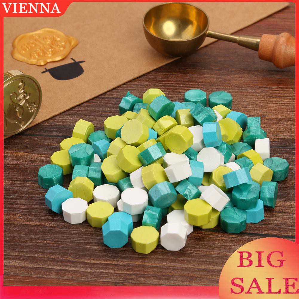 Set 100 viên sáp niêm phong bì thư phong cách vintage