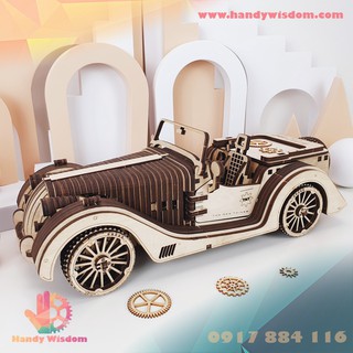 Mô hình gỗ chuyển động - xe roadster vm-01