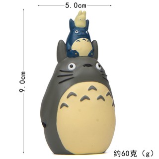 Mẫu mô hình Totoro và các bạn xếp lên nhau thích hợp trang trí tiểu cảnh, terrarium, DIY